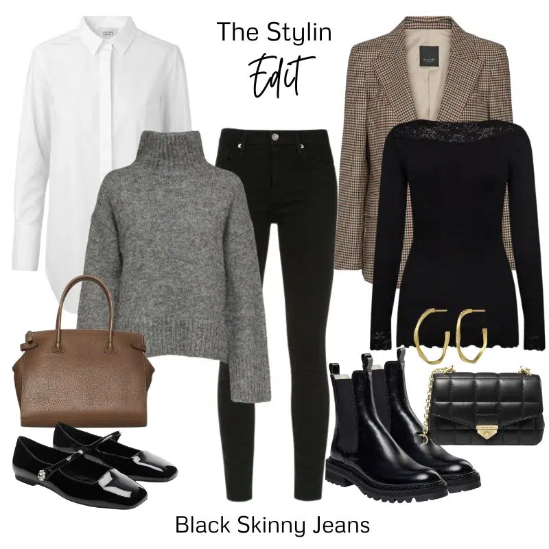 SKinny black jeans styling