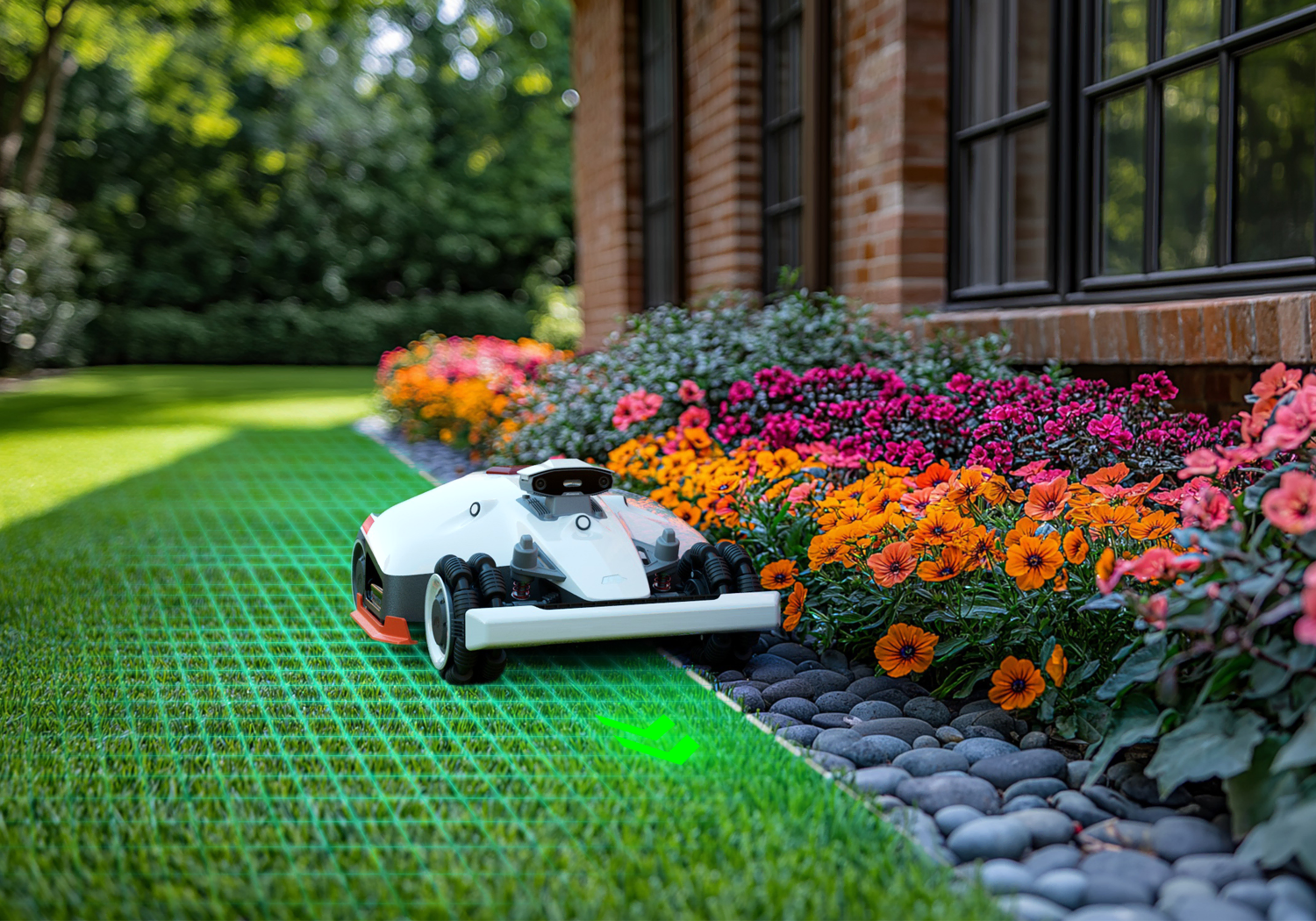 robotplæneklipper uden kanttråd